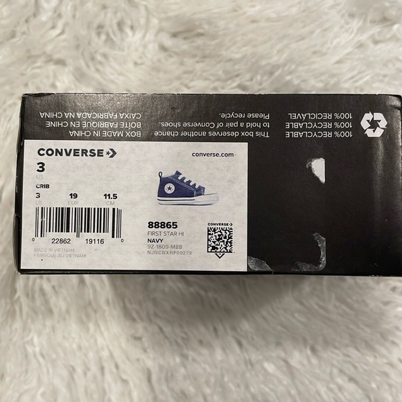 Price Cut! ⬇️ Converse Crib Shoes - Picture 2 of 4